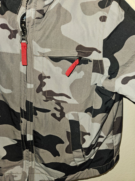 2T/3T Boys Reversible Gray/Gray & Black Camoflauge Jacket