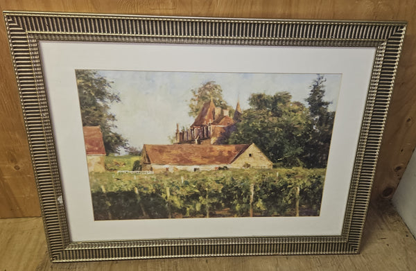 Leonard Wren Framed Chateaux at Buxy Framed Picture