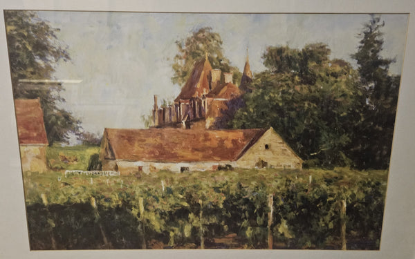 Leonard Wren Framed Chateaux at Buxy Framed Picture