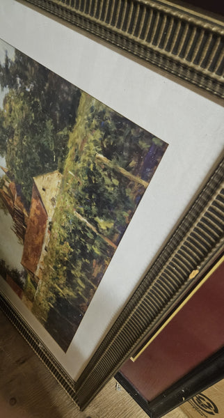 Leonard Wren Framed Chateaux at Buxy Framed Picture