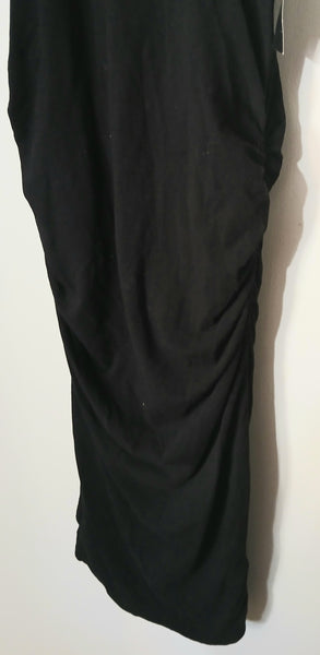 XS (1) STANDARD JAMES PERSE Brand New Black Ruffled Dress