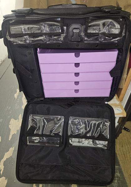 CROP IN STYLE STAMP Scrapbooking Storage Rolling Travel Bag