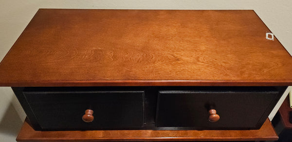 Unique Brown & Black 5 Piece 8 Drawer Dresser (Comes apart)