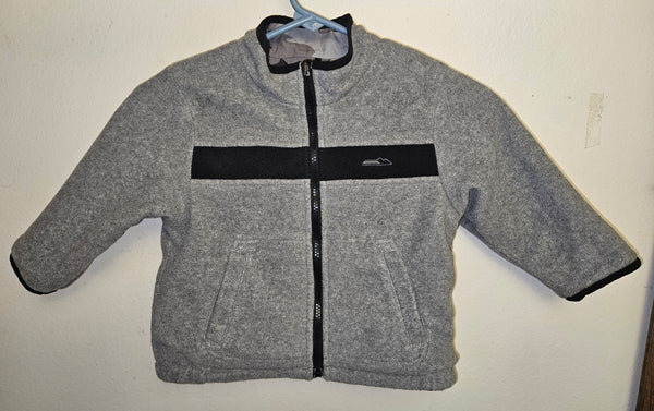 2T/3T Boys Reversible Gray/Gray & Black Camoflauge Jacket