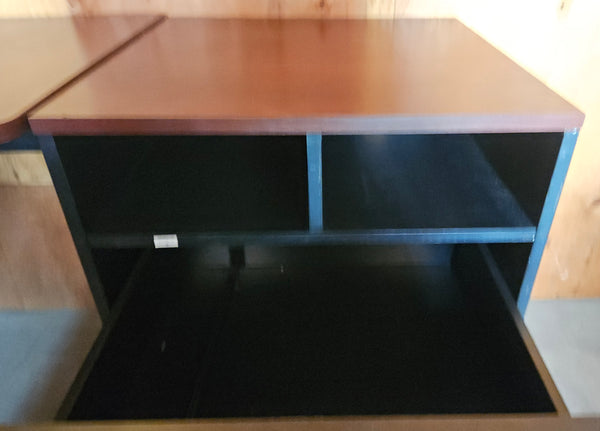 BUSH Black & Brown 3-Pc Corner Desk, Chair & 2-Drawer Filing Cabinet Set