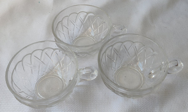 Vintage 8 Piece Indiana Pretzel Depression Glass Set