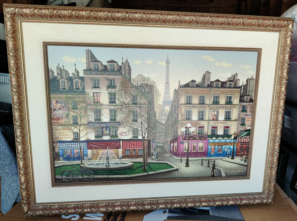 Framed 1999 RIVE GAUCHE by Liudmila Kondakova Serigraph on Paper & Canvas 110/200
