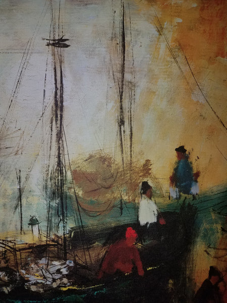 "Fishing Boats at Siros" Canvas Print by Patricia Cunningham
