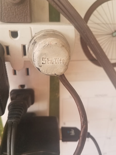 Sta-Tite Vintage Brass Large Footed Table Lamp