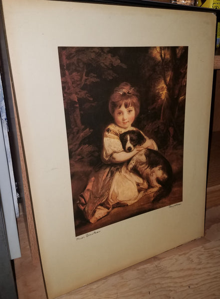 The Wallace Collection Miss Bowles by Joshua Reynolds Vintage Wall Art
