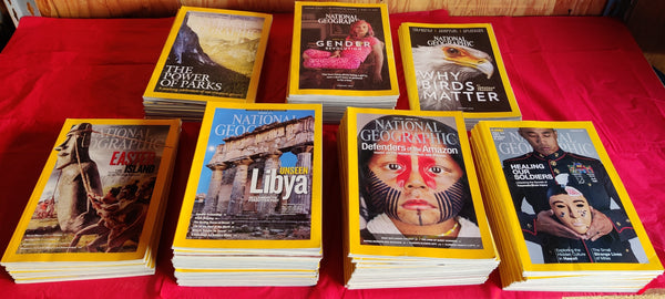 64 National Geographic Magazines