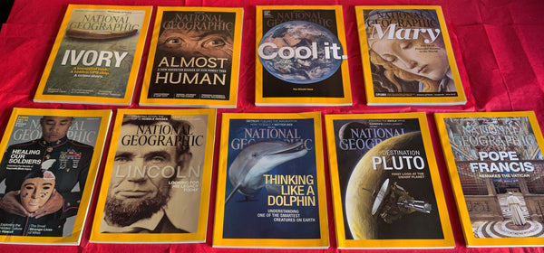 64 National Geographic Magazines