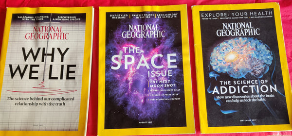 64 National Geographic Magazines