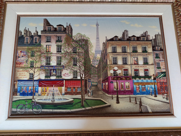 Framed 1999 RIVE GAUCHE by Liudmila Kondakova Serigraph on Paper & Canvas 110/200