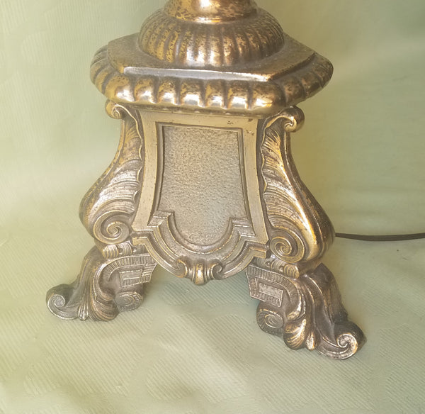 Sta-Tite Vintage Brass Large Footed Table Lamp