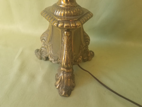 Sta-Tite Vintage Brass Large Footed Table Lamp