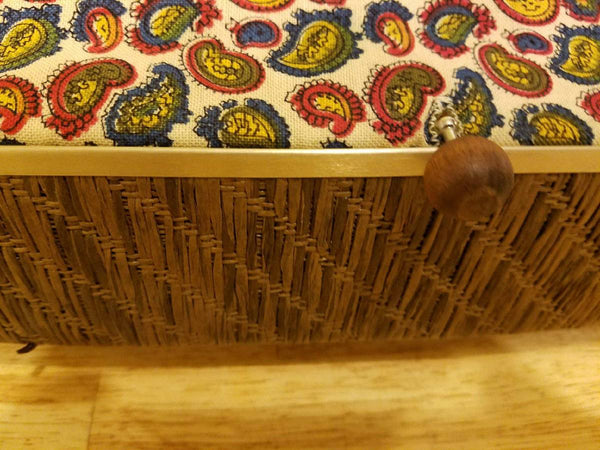 1970's Vintage Paisley Cover SALTON HOTRAY Bread Warmer