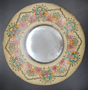 Vintage Peruvian 9" Colorful Mirror