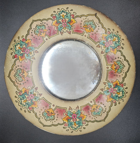 Vintage Peruvian 9" Colorful Mirror