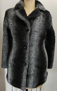 Medium Women's BLANC NOIR OUTERWEAR Black & Gray Jacket Coat