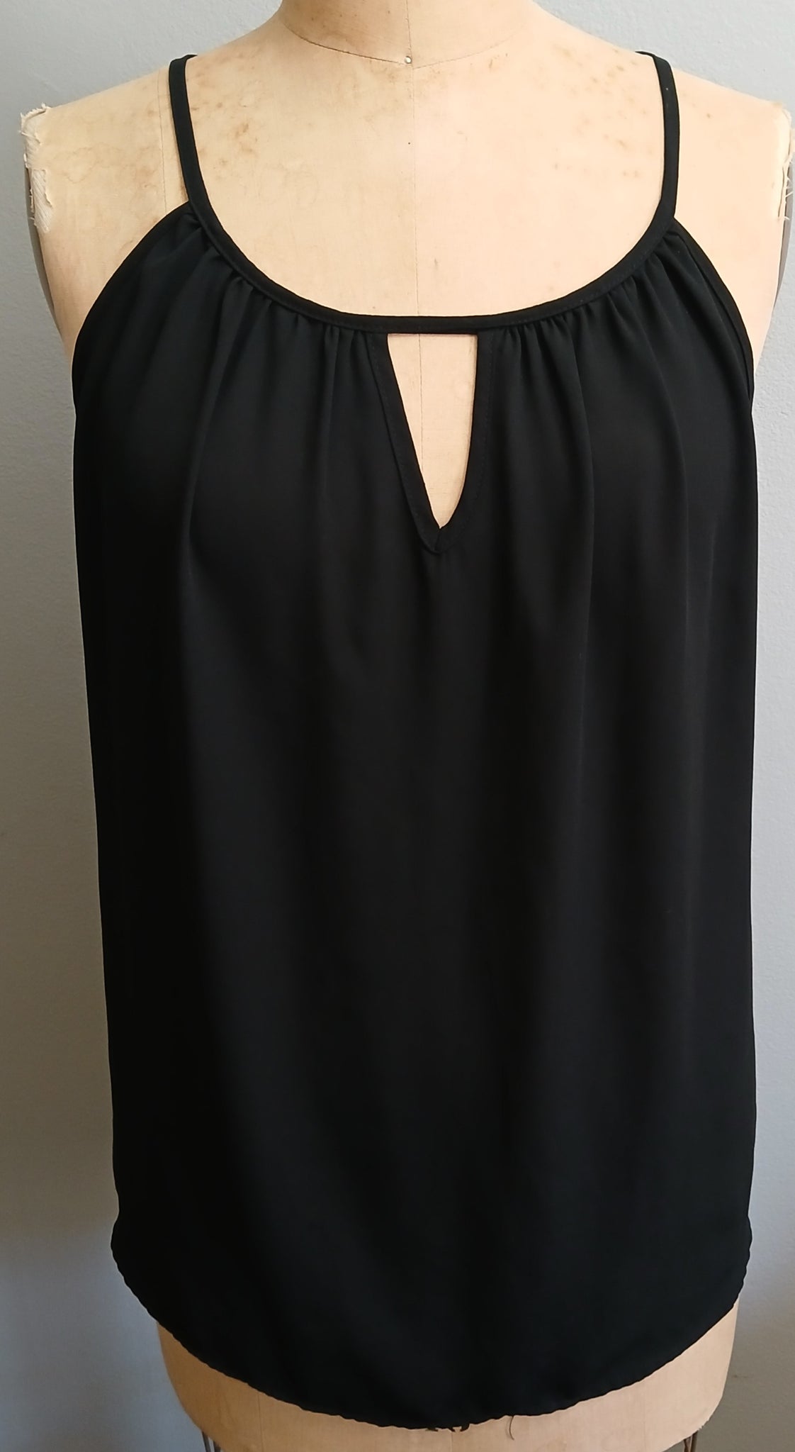 FASHION MAGAZINE 3X Black Sheer Dress Tank Top