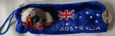 Brand New Koala Blue Australian Coin Purse / Pencil Case