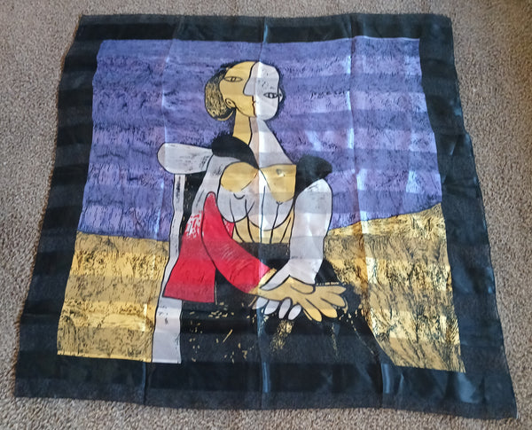 Paloma Picasso Silk Femme Assise Handkerchief