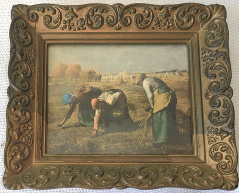 The "Gleaners" in Gold Plastic Vintage Frame