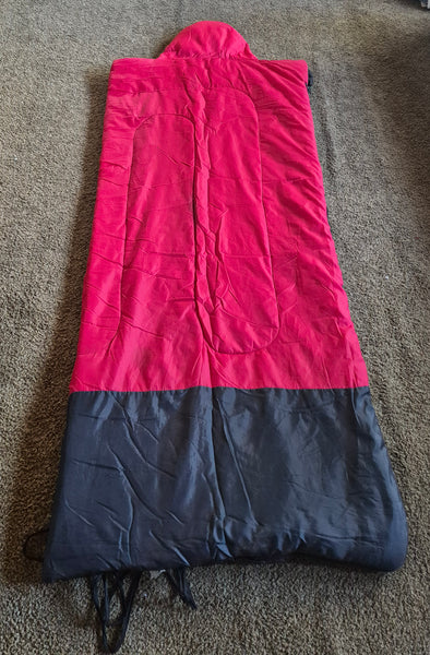 Vintage Ozark Trail Warmfoot Sleeping Bag w/ Bag Carrier