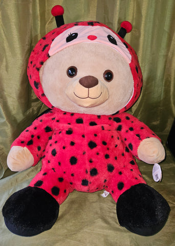 PEEK-A-BOO Extra Large Ladybug Teddy Bear Plush