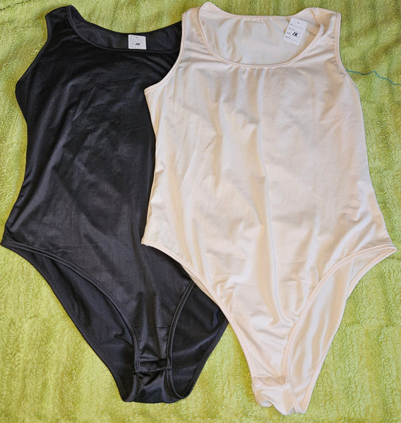 Set of 2 SHEIN CURVE 1X Black & Tan Bodysuit