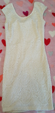 Small WINDSOR Coquette White & Pink Short Dress