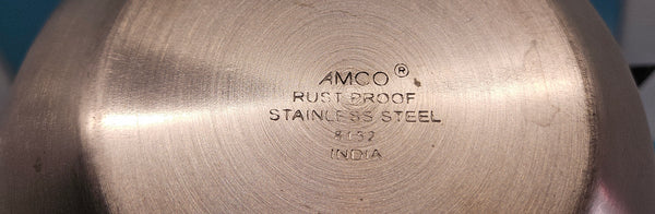 AMCO 8152 Rust Proof 3.5 Quart Stainless Steel Bowl
