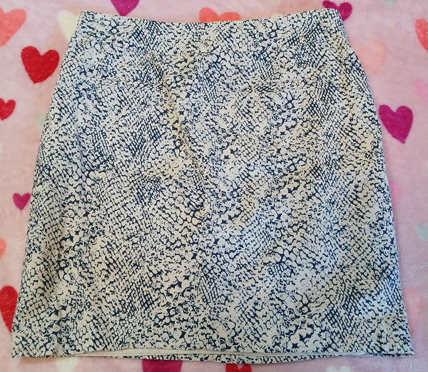 Size 4 CAROLE LITTLE Animal Print A-line Skirt