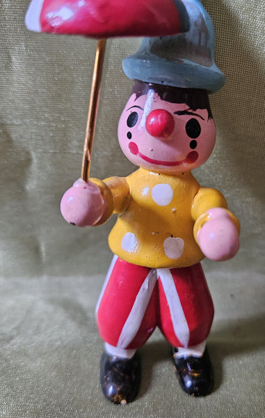 Vintage Clown Holiday Ornament