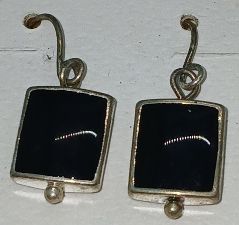 Brand New CROFT & BARROW Nickel Free Black & Silver Earrings