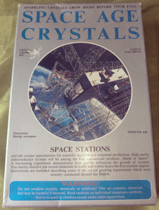 Vintage 1992 Space Age Crystals "Space Station" Growing Kit