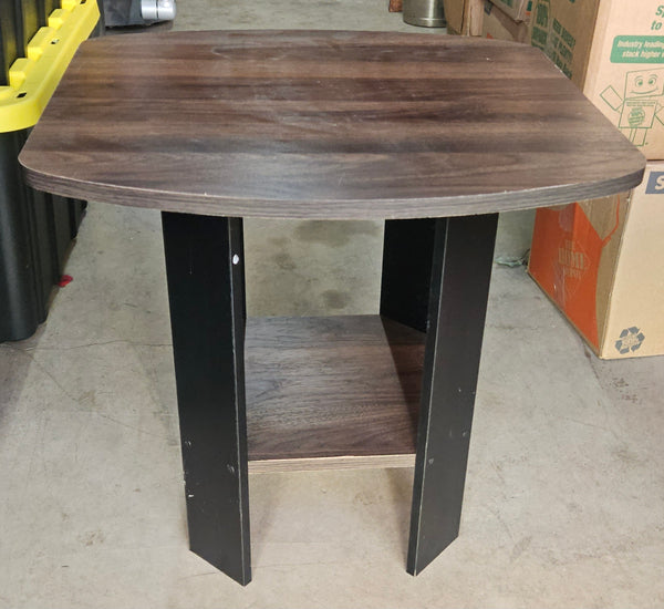 Small Black & Brown Side Table