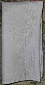 Set of 6 White Vintage Linen Dinner Napkins