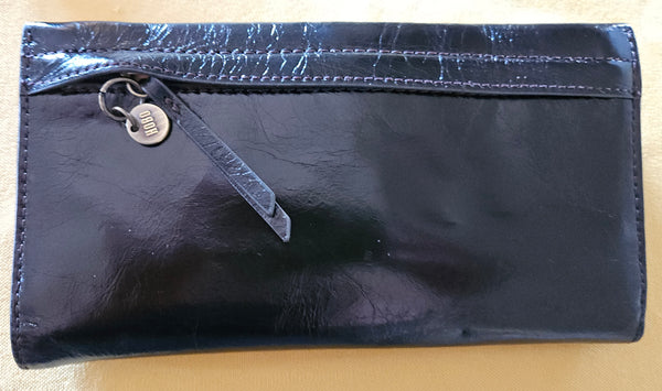 Black Leather HOBO Full Size Wallet
