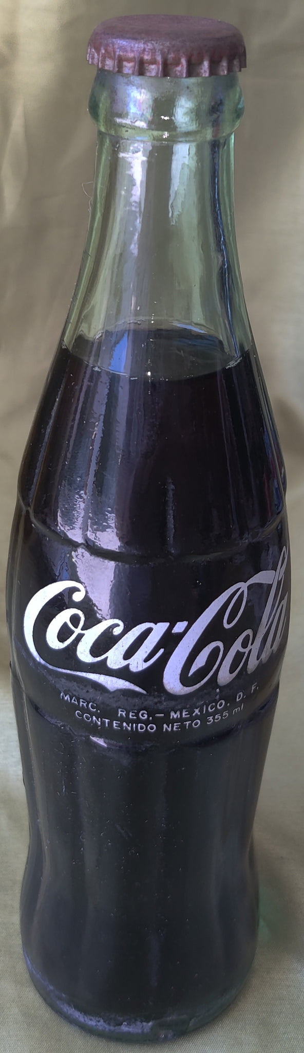 Vintage 355ml Unopened COCA-COLA Glass Soda Bottle ~ Mexico