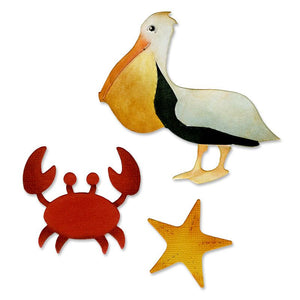 SIZZIX A10966 Crab, Pelican & Star Fish Die