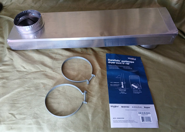 Brand New Whirlpool DuraSafe Periscope Dryer Vent (0"-18")