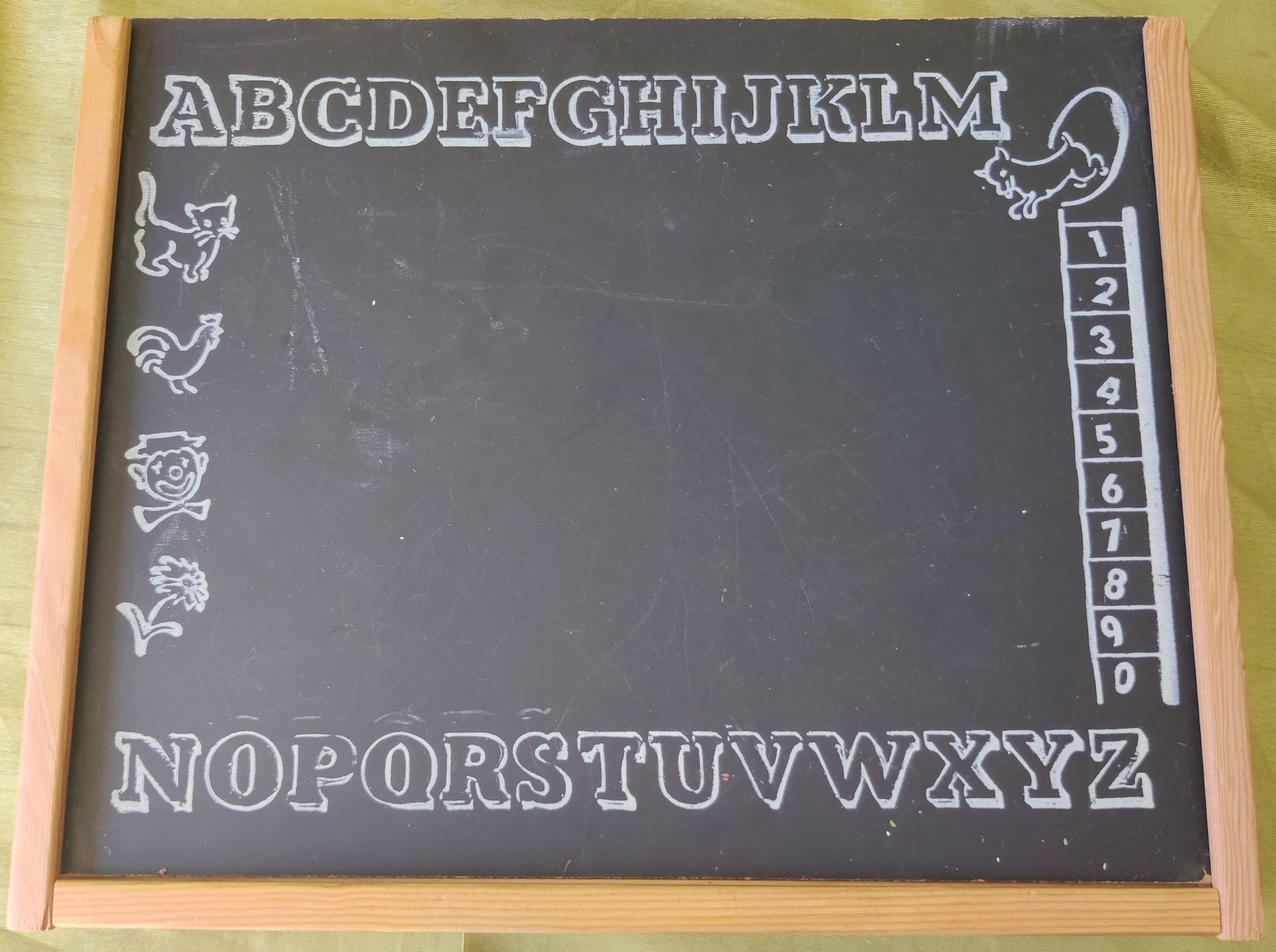 Children's Vintage Chalkboard & Peg Board