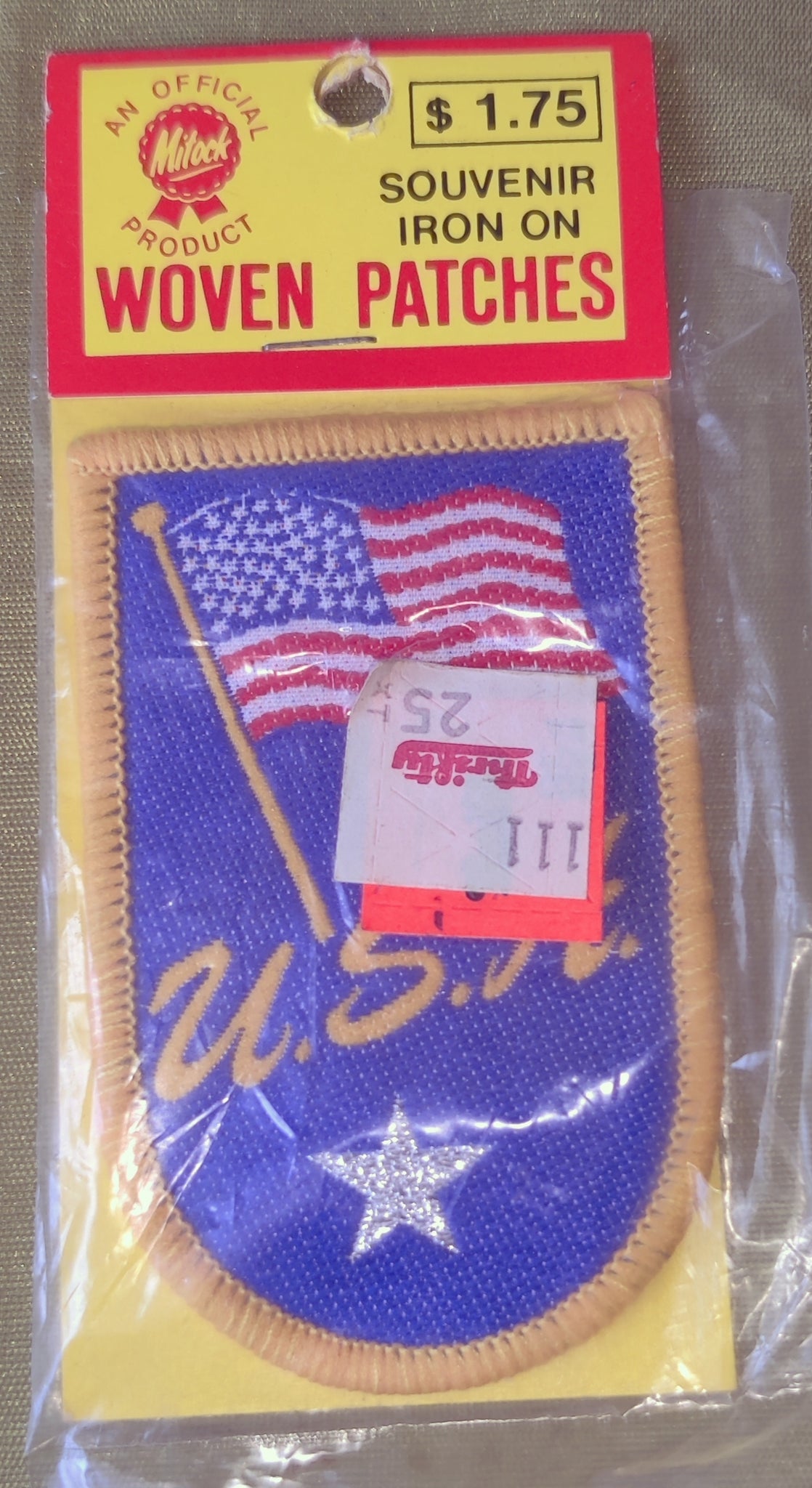 USA Souvenir Iron On Woven Patch