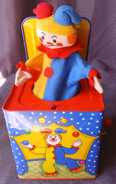 1977 SCHYLLING Wind Up Musical Jack in the Box