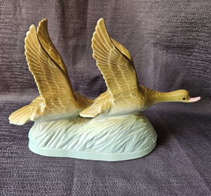 New in Box Two Flying Geese Statue Made in North Korea