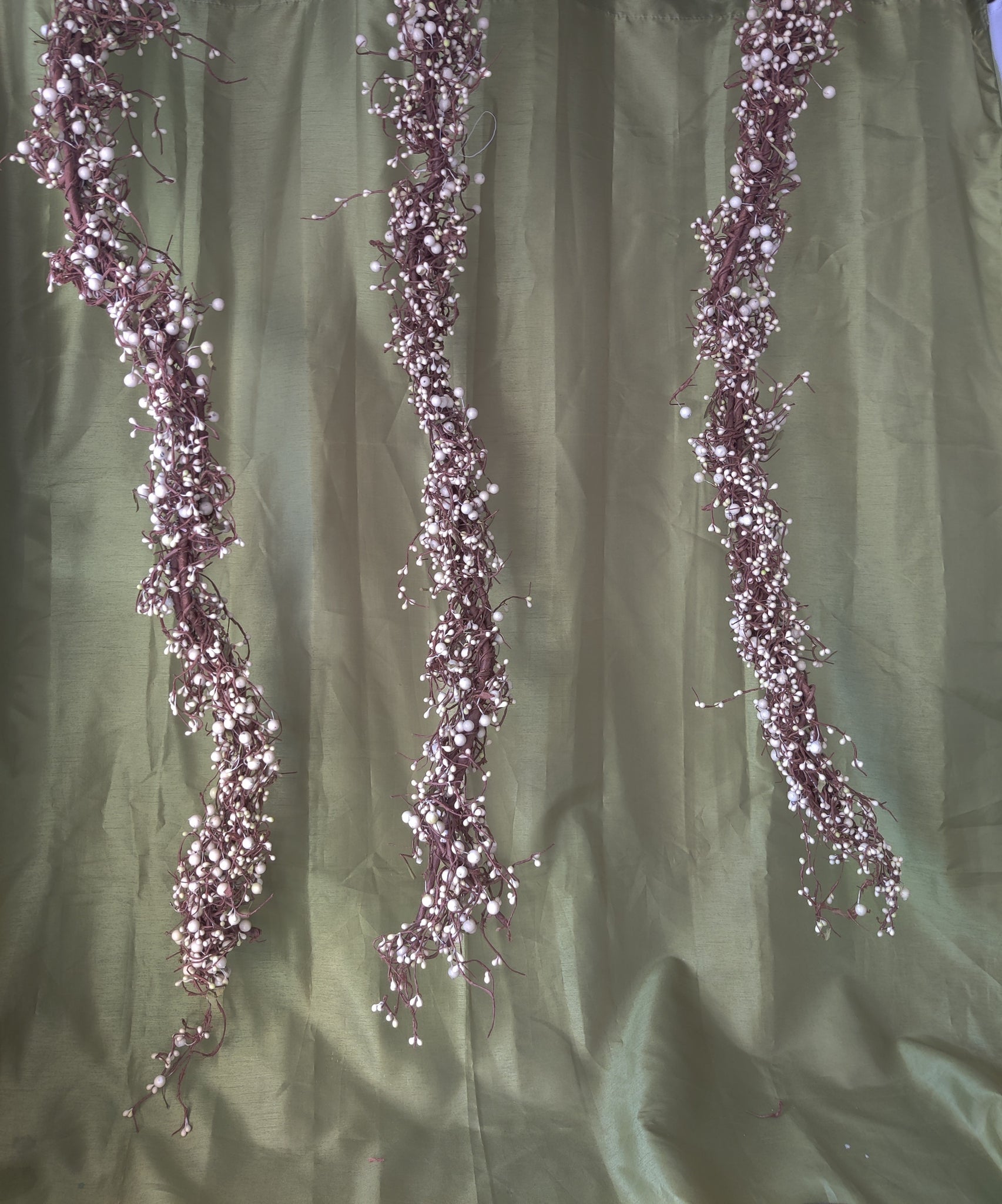 4' Faux Berry Home Decor Garland