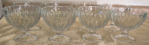 Lot of 8 Bormioli Rocco Glass 8 oz Dessert Dishes