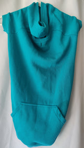 XL Teal Blue Dog Sweater w/ Hoodie